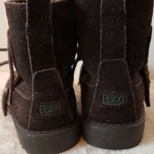 Polo by Ralph Lauren Shoes - ❤️SALE❤️POLO brown boys boot with tie & velcro Polo by Ralph Lauren Shoes - ❤️SALE❤️POLO brown boys boot with tie & velcro